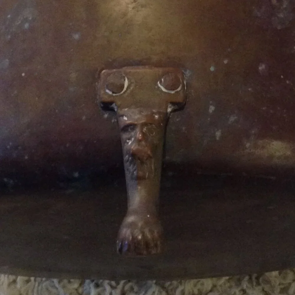 Antique Footed Copper Planter/Pot; Hand Forged, Unique, Cottagecore, European - Picture 2 of 4